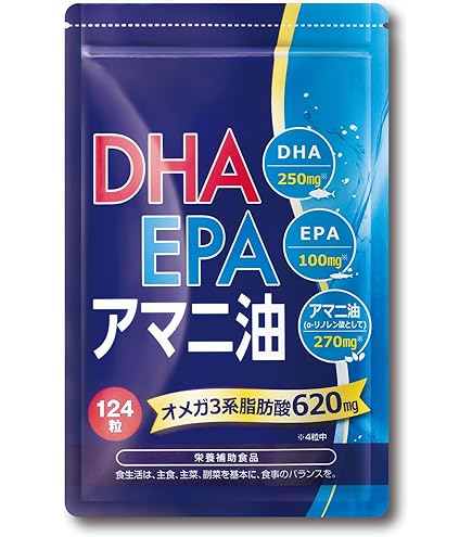 Amazon | Nippn 日本製粉 アマニ油&DHA 120粒 | Nippn | DHA